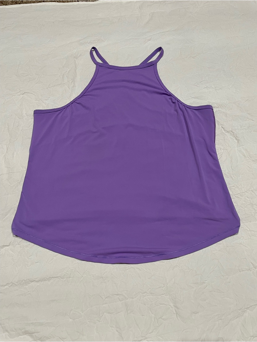 Purple Athletic-wear Razorback Tank